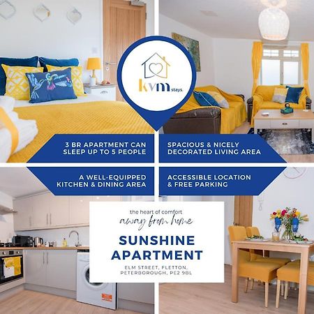 Kvm - Sunshine Apartment By Kvm Stays ปีเตอร์โบโรห์ ภายนอก รูปภาพ