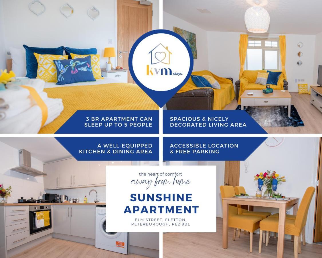 Kvm - Sunshine Apartment By Kvm Stays ปีเตอร์โบโรห์ ภายนอก รูปภาพ